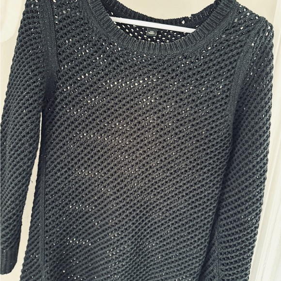 Ann Taylor Black Mesh Knit Sweater. Women’s Small. - Picture 6 of 11